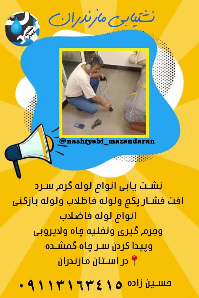 نشت یابی تصویری حسین زاده شیرسوار در گلستان